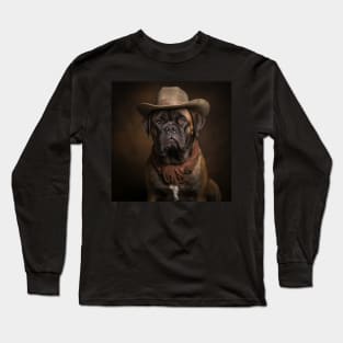 Cowboy Dog - Mastiff Long Sleeve T-Shirt